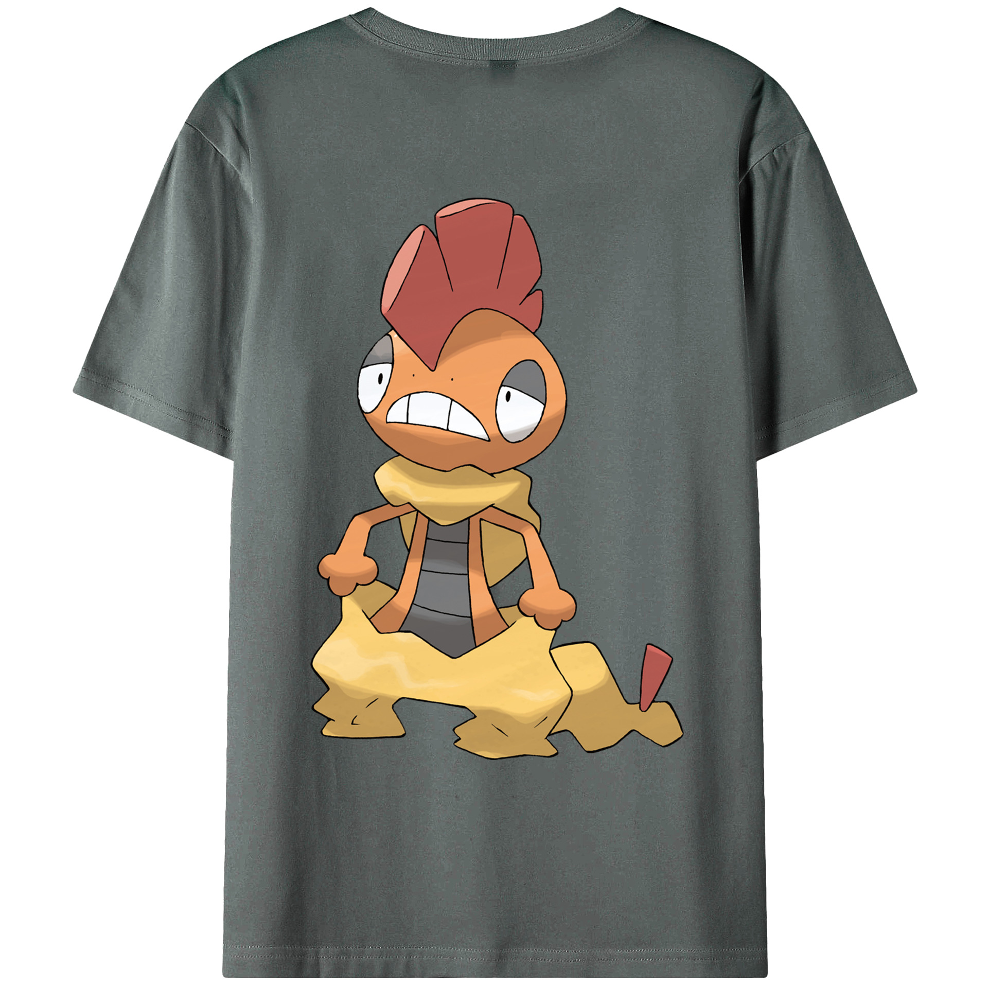 （画像用） ポケットモンスター Pokémon 綿100％ メンズ半袖Tシャツ（バックプリント） 通気性